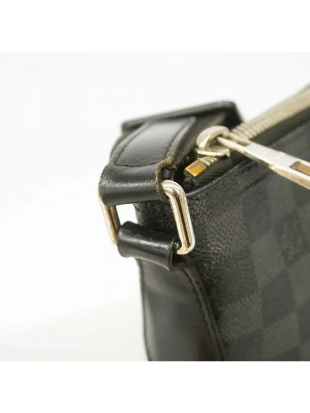 Louis Vuitton Shoulder Bag Damier Graphite Mick MM Black Gray
